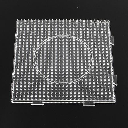 Square ABC Plastic Pegboards used for 5x5mm DIY Fuse Beads LS-DIY-Q009-02-1