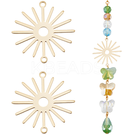 20Pcs Brass Connector Charms KK-BBC0016-83-1