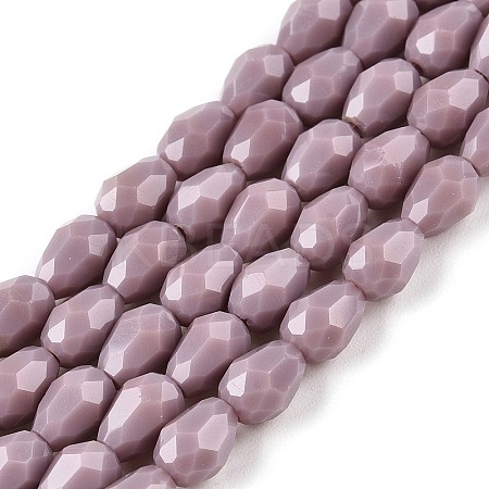 Opaque Solid Color Beads Strands EGLA-N013-P4mm-D09-1