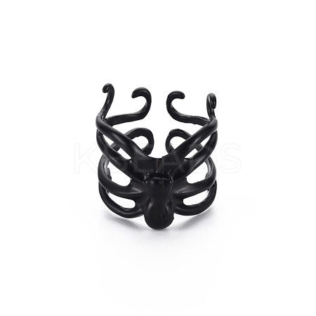 Men's Alloy Cuff Finger Rings RJEW-N029-053-1