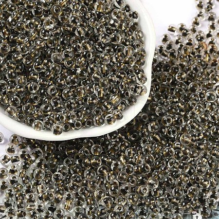 Transparent Inside Colours Glass Seed Beads SEED-A032-04M-1