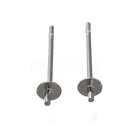 Anti-Tarnish 304 Stainless Steel Stud Earring Findings STAS-P370-01A-P-1