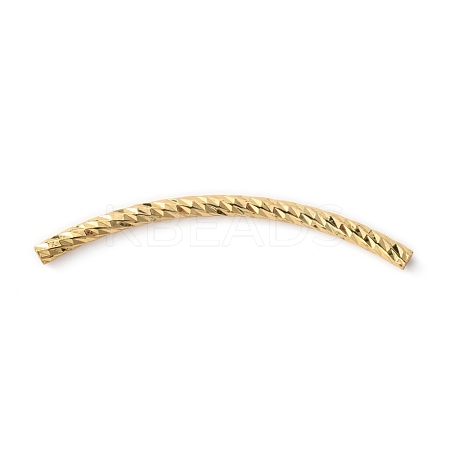 Brass Curved Tube Beads FIND-WH0110-155C-1