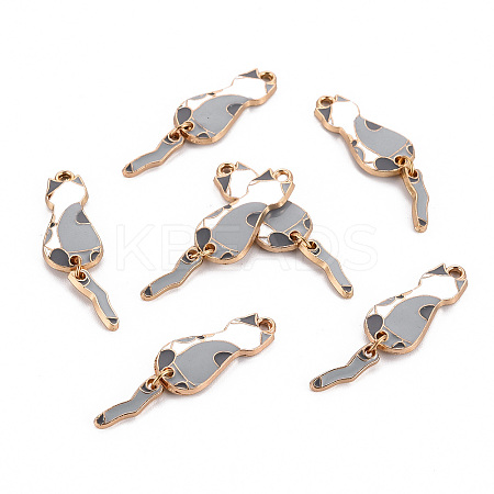 Eco-Friendly Alloy Enamel Pendants LS-X-ENAM-T011-84D-NR-1