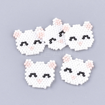 Handmade Kitten Japanese Seed Beads SEED-T002-37A-1