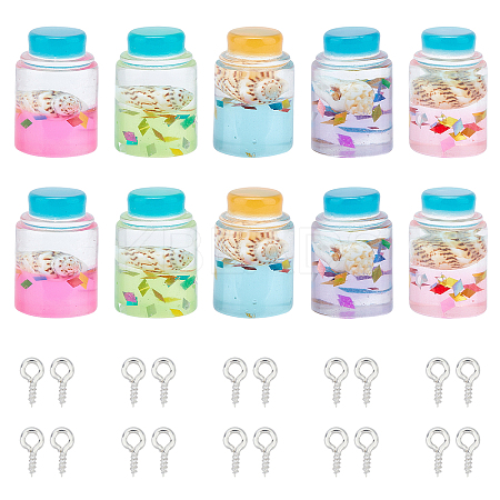 DIY Wishing Bottle Pendant Making Kits DIY-CA0001-40-1