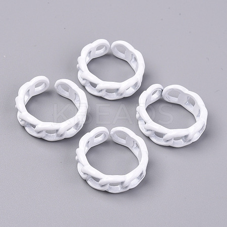 Spray Painted Alloy Cuff Rings RJEW-T011-29G-RS-1