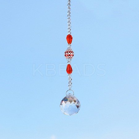 Crystal Glass Sun Catcher Pendant PW-WGA4FA9-03-1