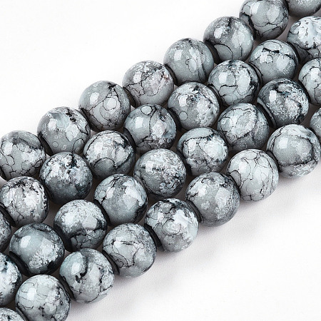 Baking Paint Glass Beads X1-DGLA-N003-10mm-A06-1