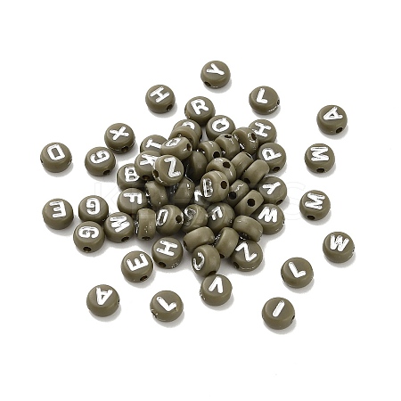 Opaque Acrylic Beads OACR-H046-02C-1