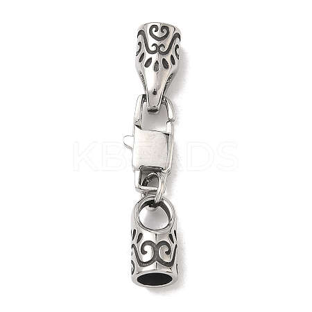 316 Surgical Stainless Steel Square Lobster Claw Clasps STAS-L307-02ASP-03-1