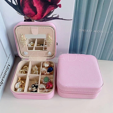 Sqaure PU Leather Jewelry Box PAAG-PW0012-07H-1