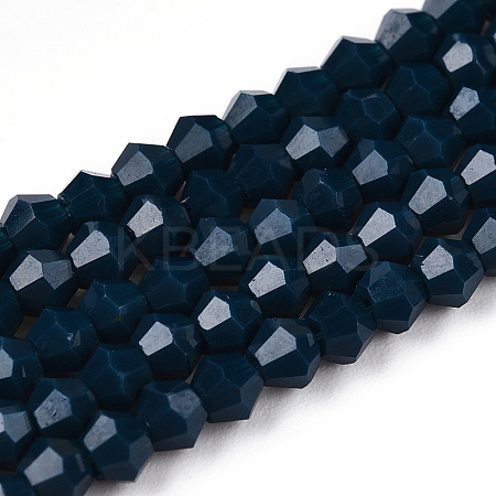 Opaque Solid Color Imitation Jade Glass Beads Strands EGLA-A039-P2mm-D09-1