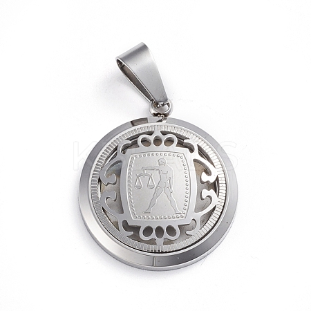 Non-Tarnish 304 Stainless Steel Pendants STAS-I143-08P-06-1