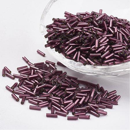 Glass Bugle Beads SEED-E001-9mm-57-1