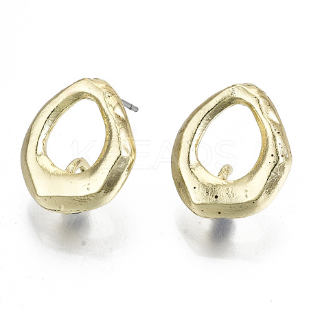 Rack Plating Alloy Stud Earring Findings PALLOY-N155-64-NR-1