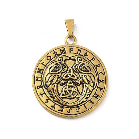Viking 304 Stainless Steel Pendants STAS-P400-01D-AG-1
