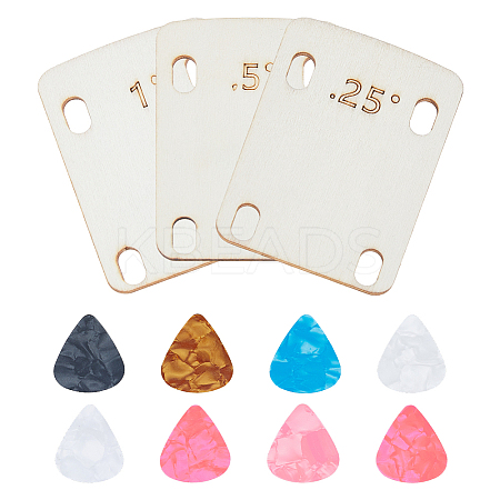 8Pcs Plastic Guitar Picks KY-FI0001-03-1