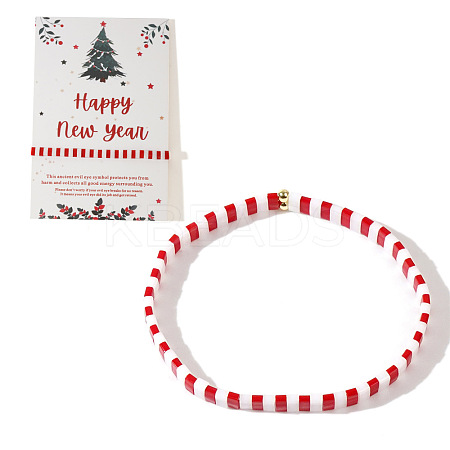 Christmas Acrylic Beads Stretch Bracelets for Women GG0604-7-1