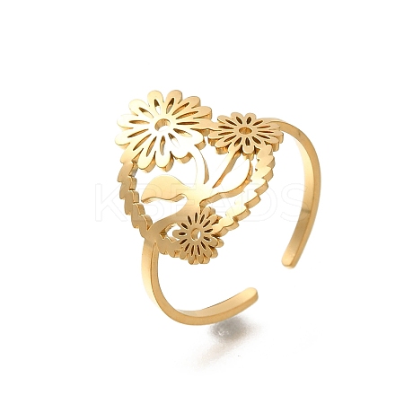 304 Stainless Steel Rings for Women RJEW-S238-12-1