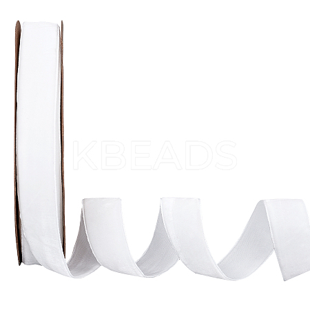 Velvet Ribbon SRIB-WH0006-18K-1