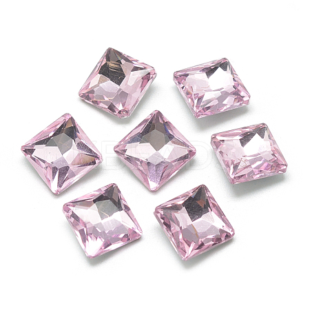 Pointed Back Glass Rhinestone Cabochons RGLA-T027-10x10mm-03-1