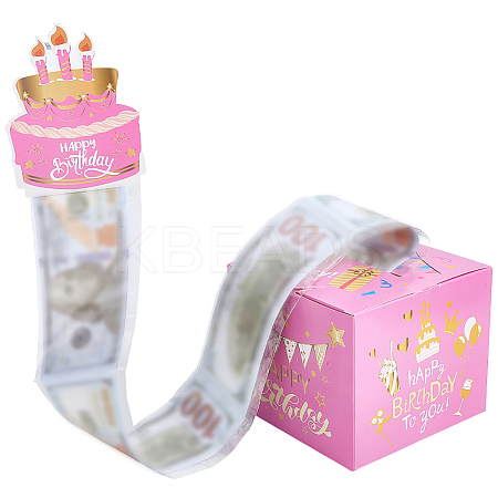 Happy Birthday Day Money Box for Cash Gift Pull DIY-WH200050-31E-1