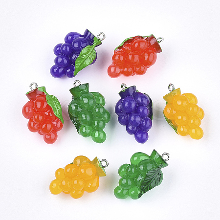 Resin Pendants X-RESI-T028-53-1