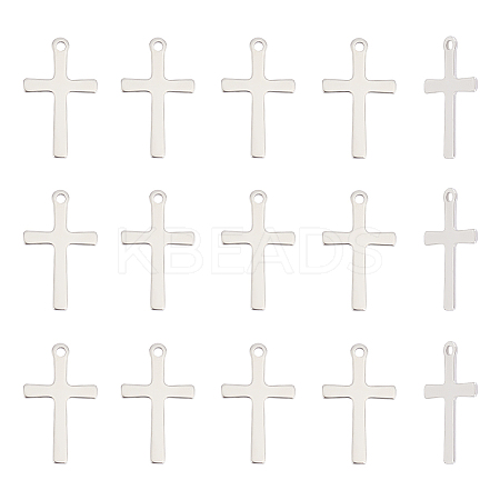 50Pcs 201 Stainless Steel Pendants STAS-UN0045-37P-1