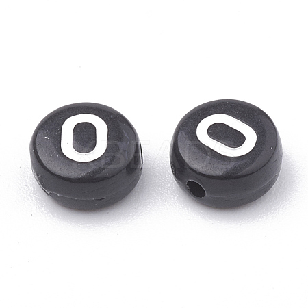 Opaque Acrylic Beads SACR-N002-02O-1