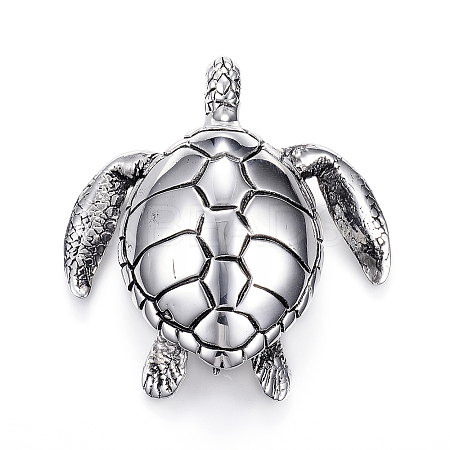 304 Stainless Steel Big Pendants LS-STAS-F044-03AS-1
