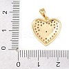 Brass Micro Pave Cubic Zirconia Pendants KK-H249-03G-3