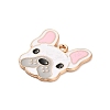 Animal Puppy Alloy Enamel Pendants X-FIND-V001-03G-03-2