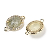 Natural Prehnite Faceted Oval Links G-B126-05G-07-2