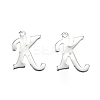 Non-Tarnish 304 Stainless Steel Letter Charms X-STAS-F039-01K-P-1