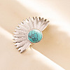 Adjustable 304 Stainless Steel Cuff Open Rings for Women EY4834-4-1