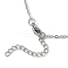 Crystal Cage Holder Necklace NJEW-JN04604-01-6