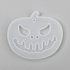 Halloween DIY Jack-O-Lantern Pendant Silicone Molds X-DIY-P006-53-3