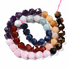 Chakra Theme Natural Tiger Eye & Rose Quartz & Amethyst & Topaz Jade & Red Agate & Amazonite & Sodalite Beads Strands X1-G-S376-002B-2