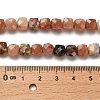 Natural Plum Blossom Jasper Beads Strands G-H078-C31-01-5