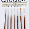 7Pcs Nylon Nail Art Liner Brush AJEW-WH20022-77-2