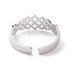 Non-Tarnish 304 Stainless Steel Sailor's Knot Open Cuff Ring LS-RJEW-P037-04P-3