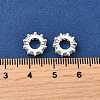 Brass Micro Pave Clear Cubic Zirconia Beads KK-K300-02D-S-3