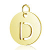 304 Stainless Steel Charms Ion Plating(IP) A-STAS-S105-T514G-D-1