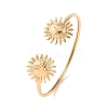 304 Stainless Steel Cuff Bangles for Women BJEW-Z157-01G-03-2
