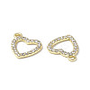 Rack Plating Alloy Rhinestone Charms PALLOY-M203-16LG-3