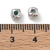 SHEGRACE Brass Cubic Zirconia Beads XGRQ4H195-682P-B-3