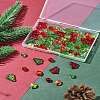 80Pcs 7 Styles Transparent Glass Beads Strands EGLA-FS0001-45-10