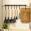 6 Sets Plastic Self Adhesive Curtain Rod Hanger FIND-GF0001-48-5