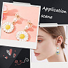DIY Bowknot Brass Stud Earring & Jump Rings & Ear Nuts Jewelry Making Finding Kits DIY-CN0003-24P-5